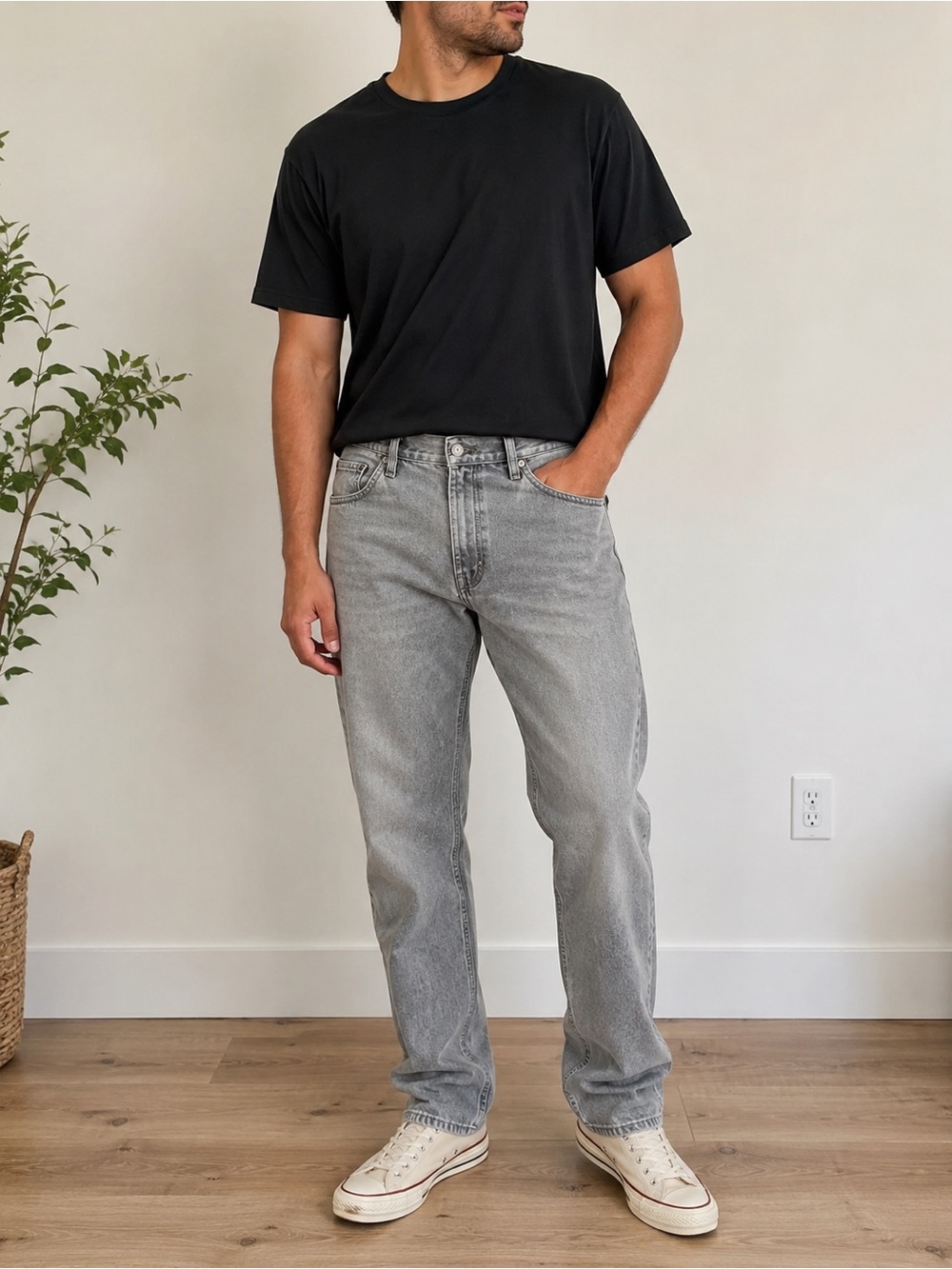 Levi’s 575 USA Made Black Wash Jeans Men’s 38x32 100% Cotton vintage